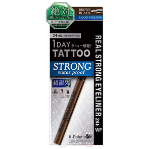 K-Palette Real Strong Eyeliner 24h Waterproof Brown Black